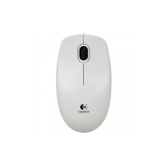"Logitech B100 Optical Cable Mouse - Reliable Performance, Classic White Design | SKU: 5099206041288"